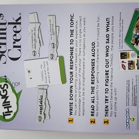 Things Game  The Schitts Creek Edition 4+ Players 14+ - Picture 6 of 7